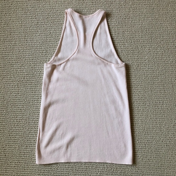 A.L.C. Ribbed Racerback Tank Top Powder Light Pink Size Small - Picture 5 of 10